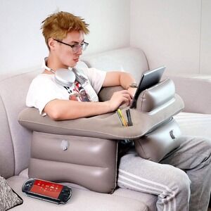 Inflatable Extra Large Portable Lap Rest & Arm‎ Support for Bed, Sofa, Travel